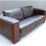 Contemporary leather sofa,