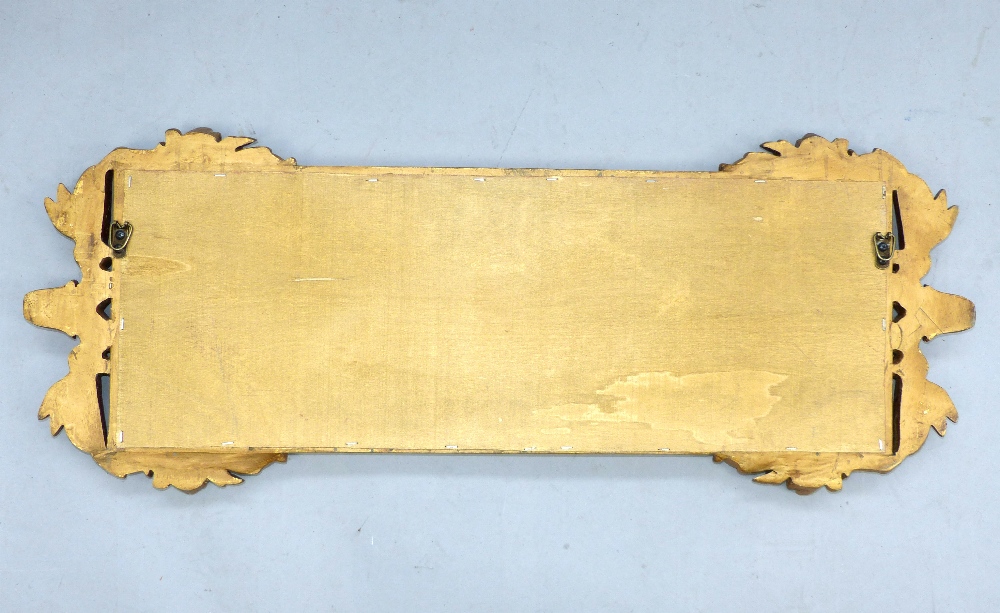 A gilt framed three panel overmantle mirror. - Image 2 of 2