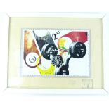 CODEFC (20th century Spanish), The Lifter Olympics 2012, lithograph, limited edition 1/5,