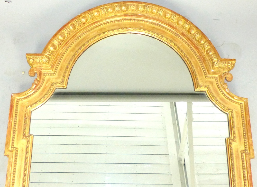 Large 19th century wall mirror in the manner of William Kent, - Image 5 of 5