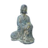 Chinese gilded bronze statue, study of Buddha,