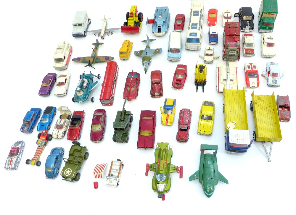 Collection of boys' and children's play-worn die cast toys, cars, lorries, tractors, fire engines, - Image 8 of 13