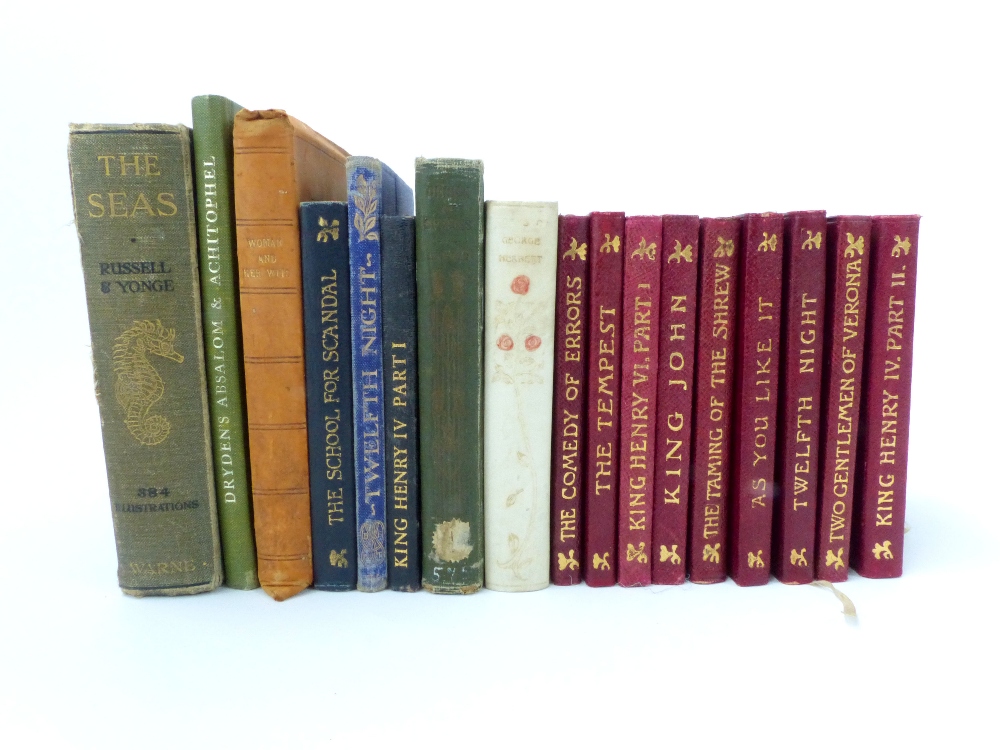 Collection of Temple Shakespeare plays circa 1901, published by JM Dent, same leather bound - Image 3 of 4