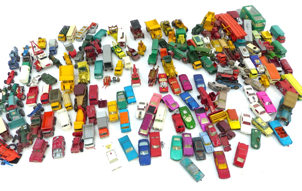 Collection of boys' and children's play-worn die cast toys, cars, lorries, tractors, fire engines, - Image 4 of 13