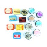 Collection of snuff boxes with contents,