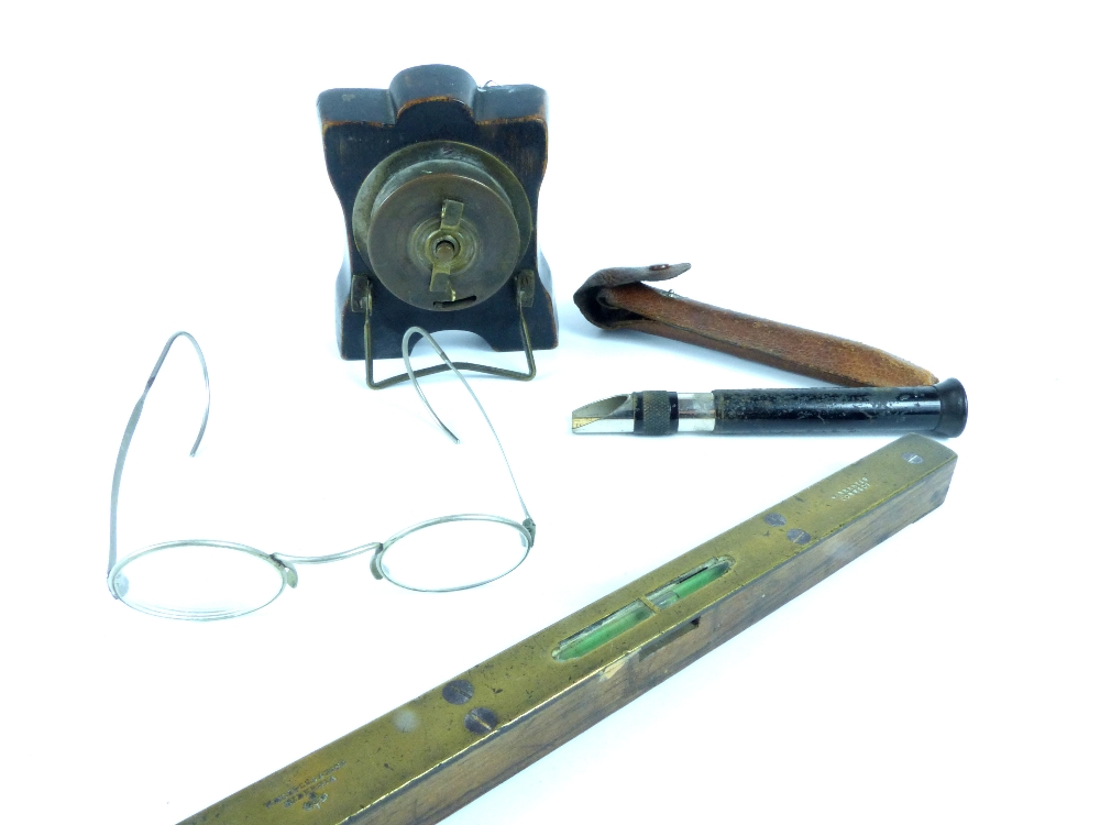 Art Nouveau desk clock with silver embossed surround, Birmingham 1913, woodworking Marples & Sons - Image 4 of 6