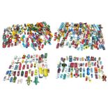 Collection of boys' and children's play-worn die cast toys, cars, lorries, tractors, fire engines,