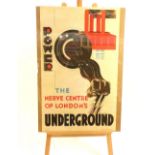 After Edward McKight Kauffer, Power, the Nerve Centre of London's Underground,