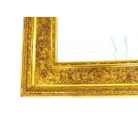 French style mirror, scroll decoration with bead trim, 80x 110 cm