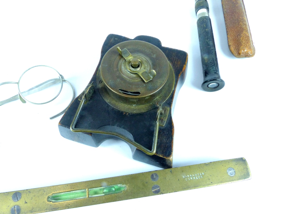 Art Nouveau desk clock with silver embossed surround, Birmingham 1913, woodworking Marples & Sons - Image 5 of 6