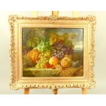 William Wainwright, Still Life of Fruit on a Ledge, signed and dated 1863, 41 x 51cm,