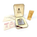 A vintage gold plated Dunhill rectangular shaped lighter