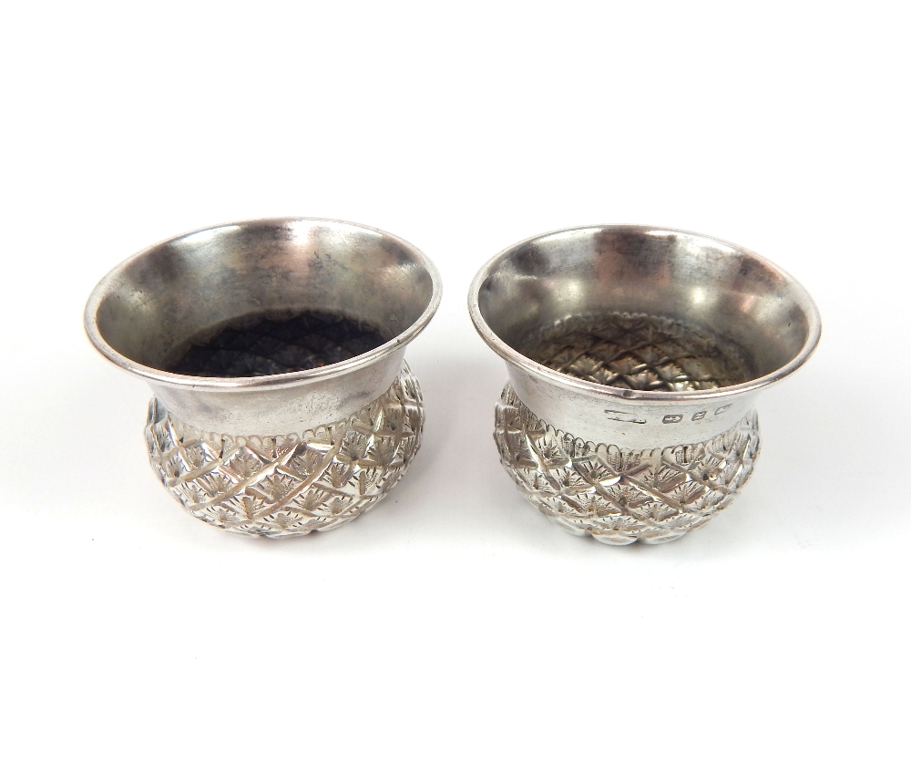 A cased pair of silver toddy cups - Image 2 of 3