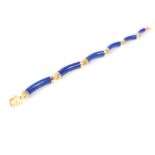 14ct gold Lapis Lazuli bracelet