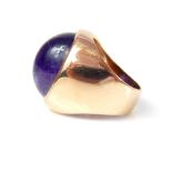 9ct Gold Cabochon Amethyst Ring 11.2 gram