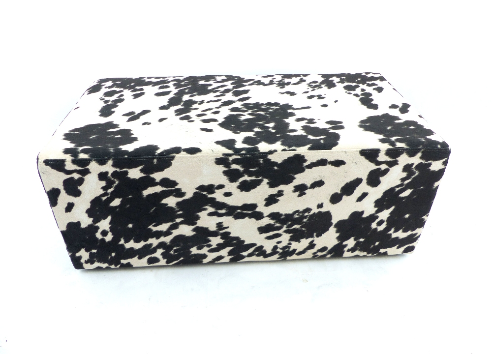 Cow hide effect box stool, 42x 99x 51cm - Image 2 of 2