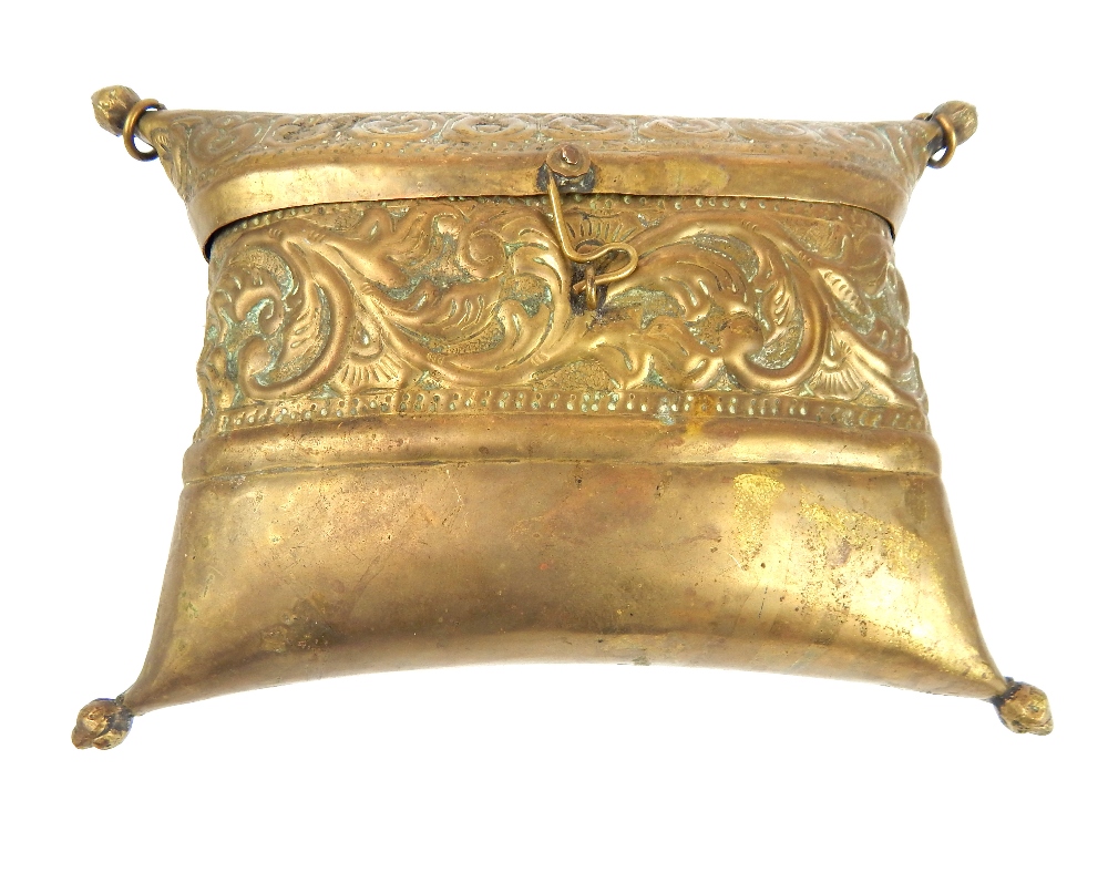 An early 20th century Middle Eastern brass purse