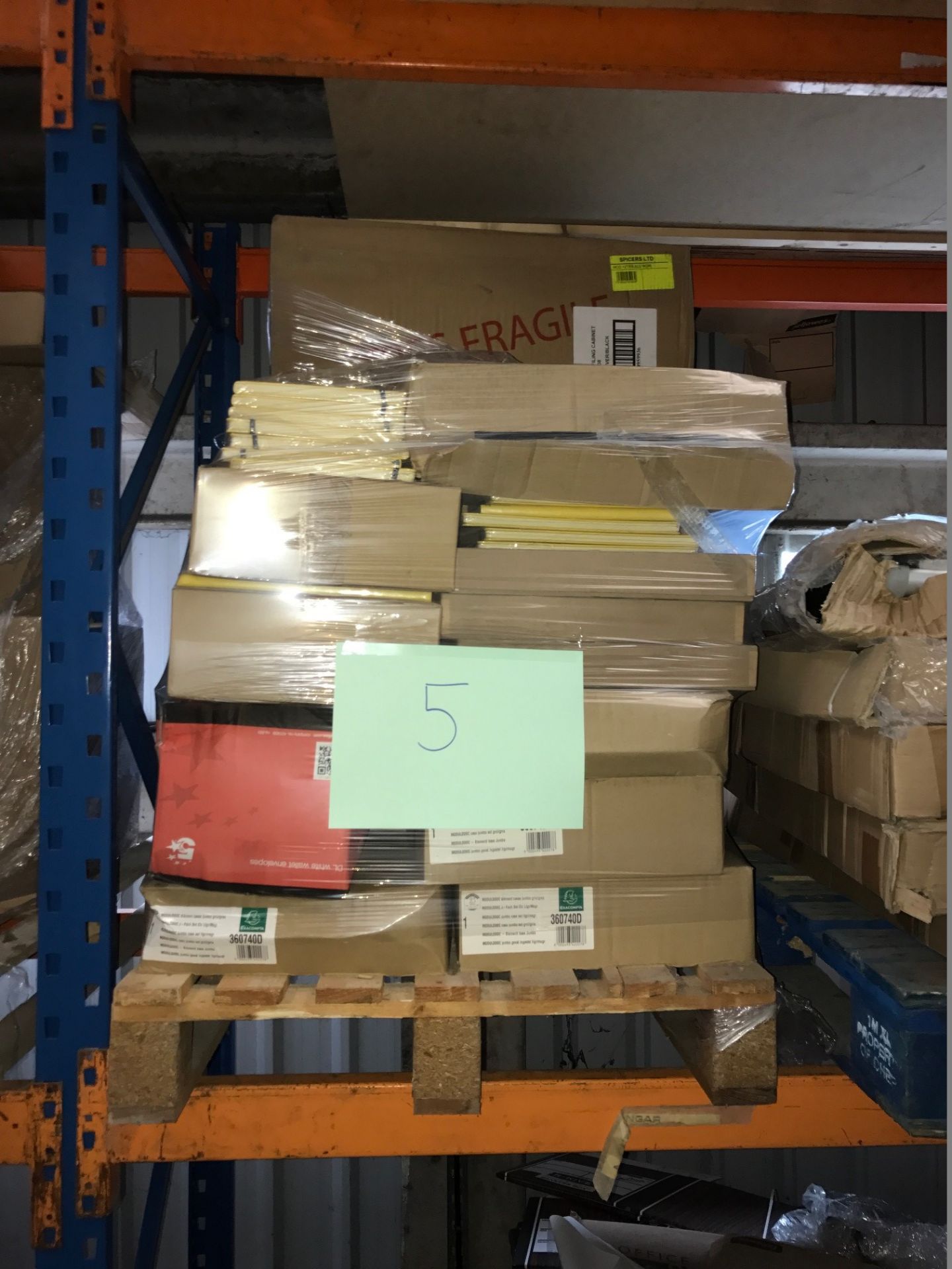 1 x Pallet of Mixed Stock/Stationery Including Exacompta Products, GLO Books, Pierre Henry Filing