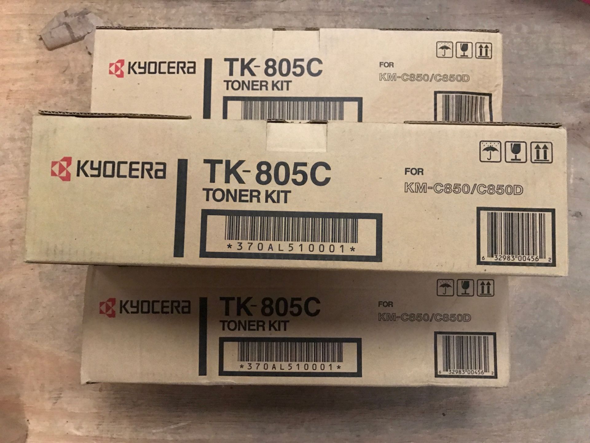 4 x Kyocera TK-805C Toner Kits, Brand New and Sealed - RRP £107.69 Each
