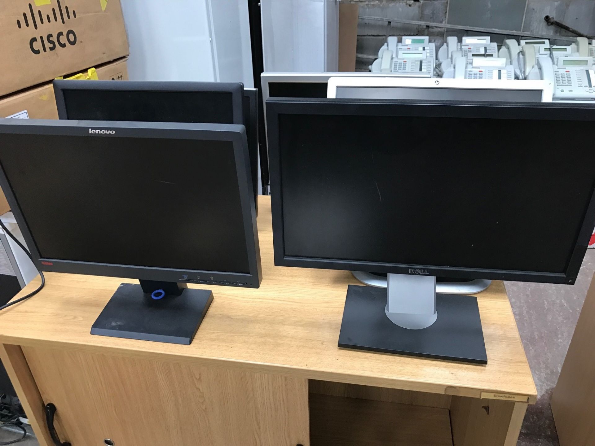 6 x Mixed PC Monitors/Keyboards