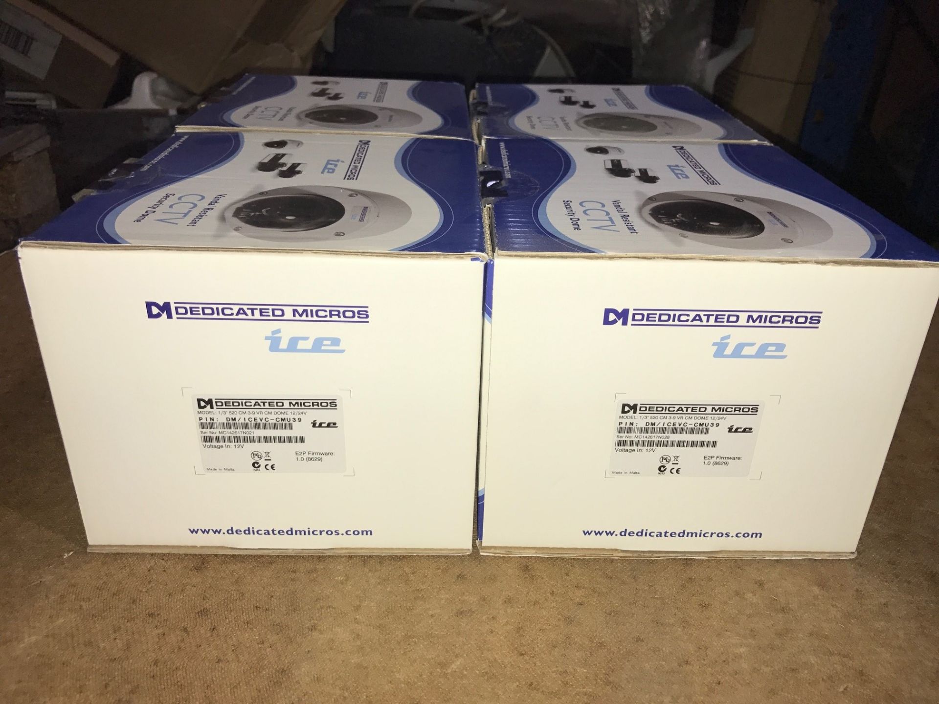 4 x Dedicated Micros DM/ICEVC-CMU39 Dome Cameras - 1/3" 520 CM 3-9 VR CM Dome 12/24CV (Brand New & - Bild 3 aus 4