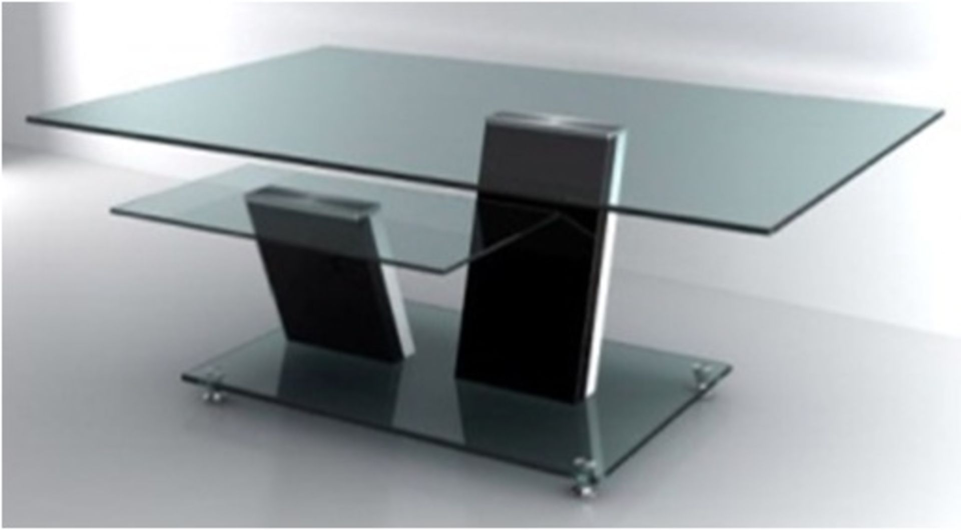 1 x Designer Glass Coffee Table CTB418 (Brand New & Boxed)