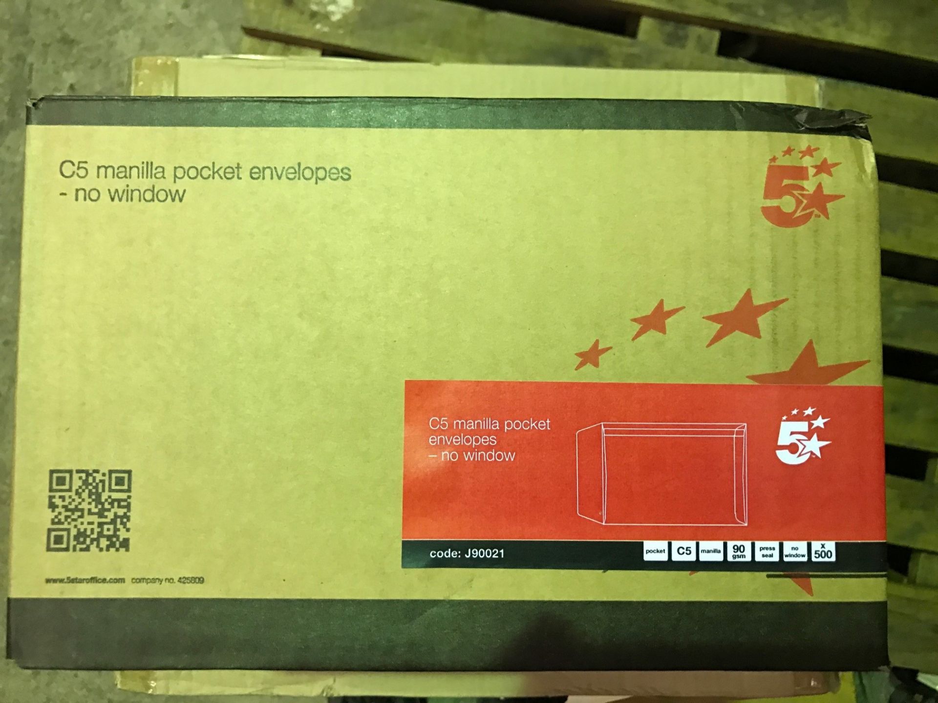3 x Boxes of 5 Star C5 Manilla Pocket Envelopes - 1500 Envelopes Total, RRP £25 Per Box