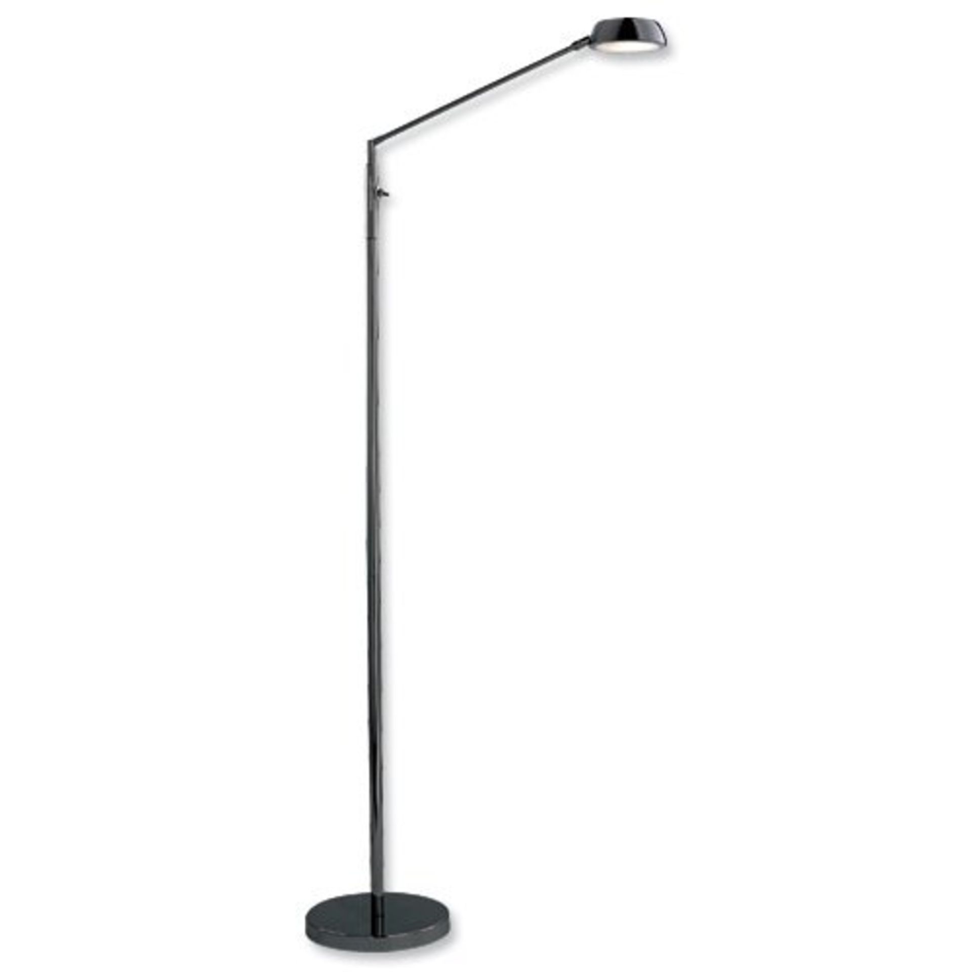 1 x Idelec Floor Lamp Black/Chrome Ref 147751 - Brand New and Boxed (RRP £147.60)