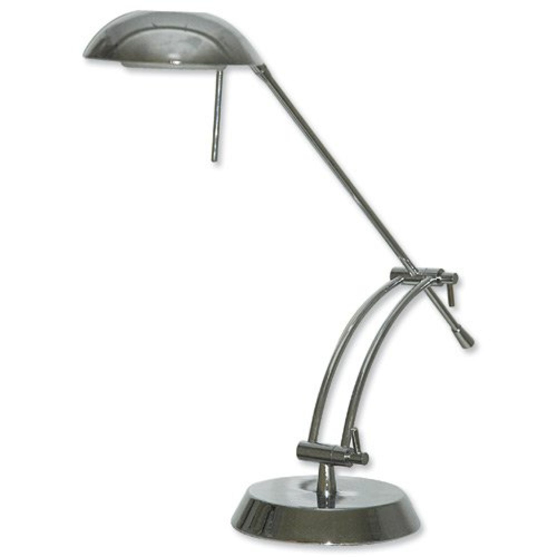 1 x Idelec Task Lamp Low Energy 9W Lamp Chrome Ref 8119T-01 - Brand New and Boxed (RRP £120.00)