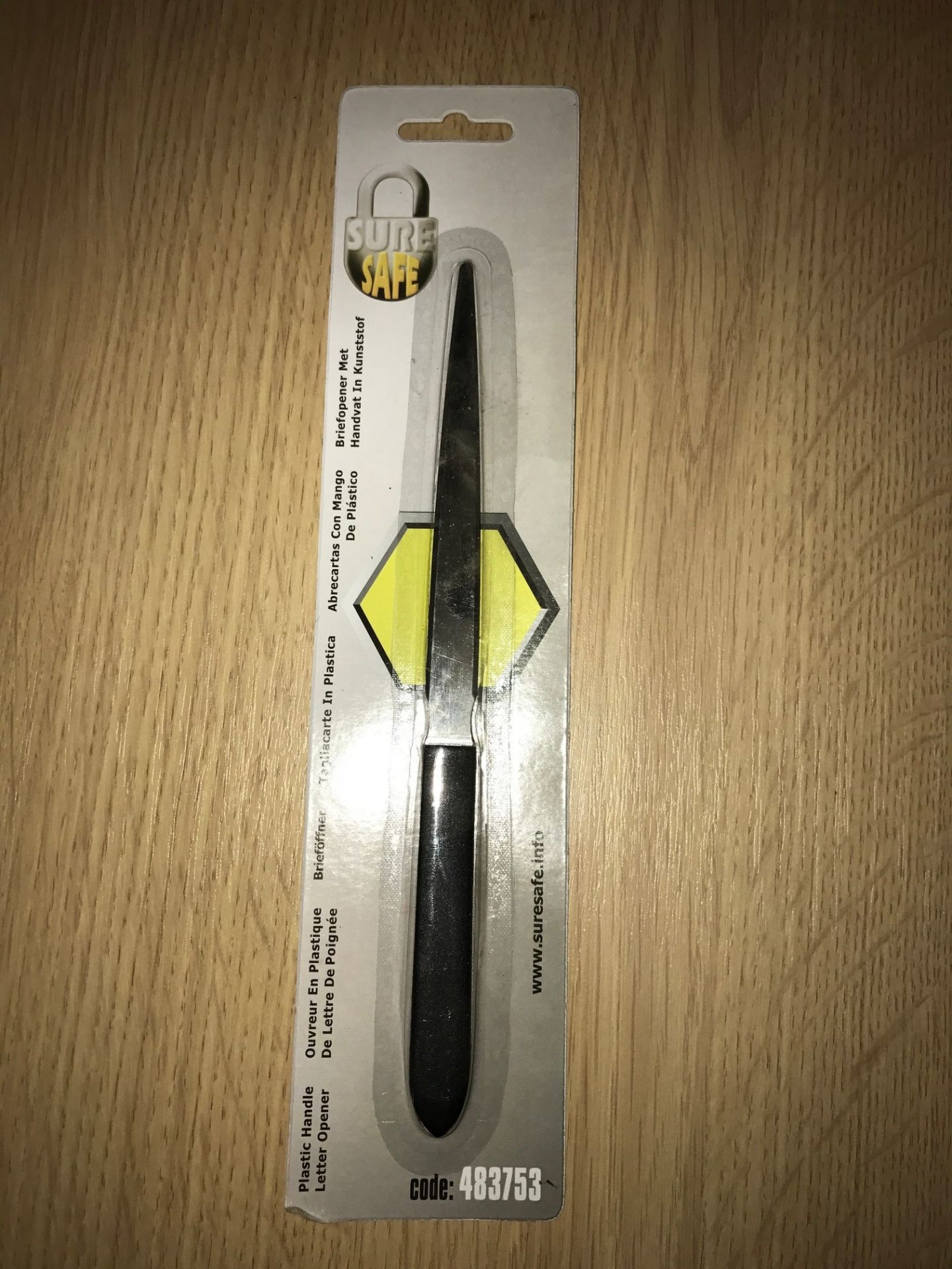 48 x Suresafe L005 Letter Openers - RRP £4.99 Each (Brand New & Sealed)