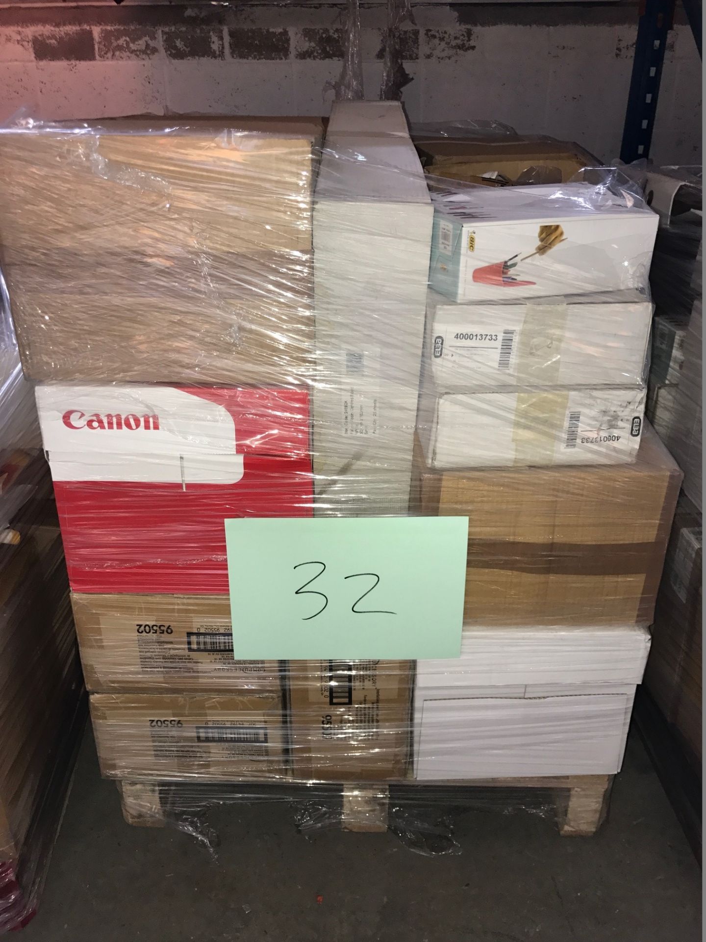 1 x Pallet of Mixed Stock/Stationery Including Canon A3 Paper, Elba Products, BiC Products and