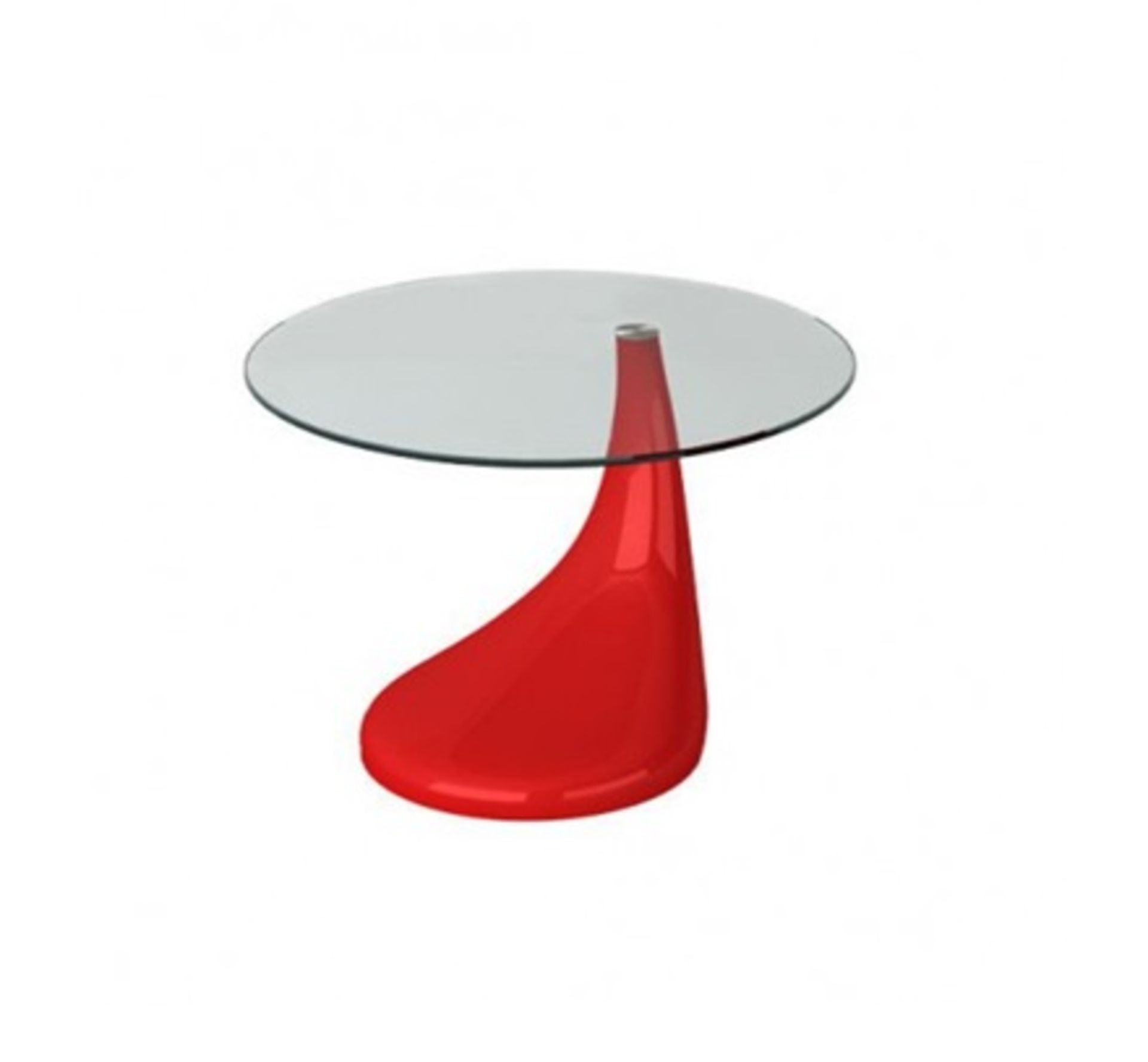 Contemporary High Gloss Glass Coffee / Side Table in Red - Ref CTB415/RED (Brand New & Boxed)