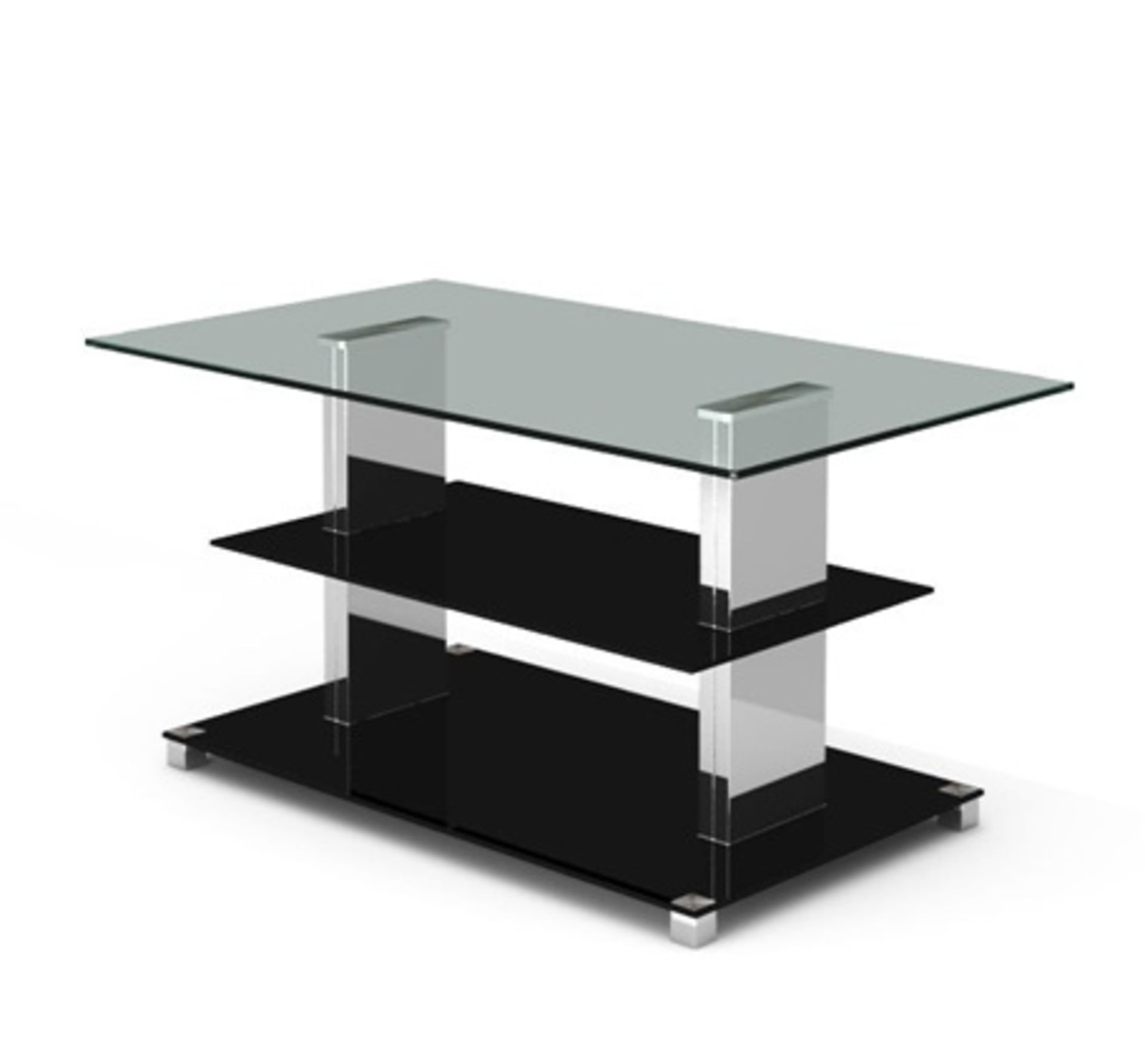 1 x Designer Glass Coffee Table CTB422 (Brand New & Boxed)