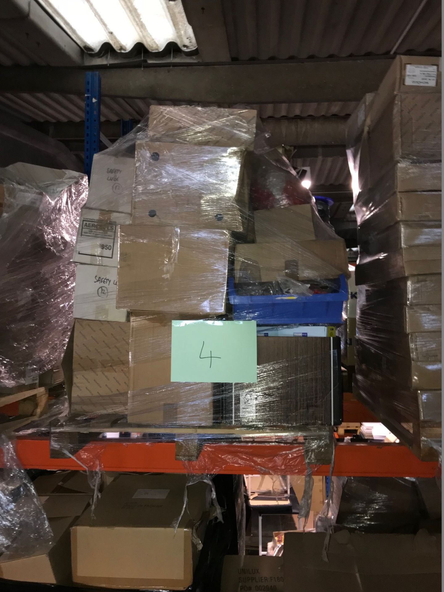 1 x Pallet of Mixed Stock Including Screws, Hydraulic Caps, Schuco Products and Various Other