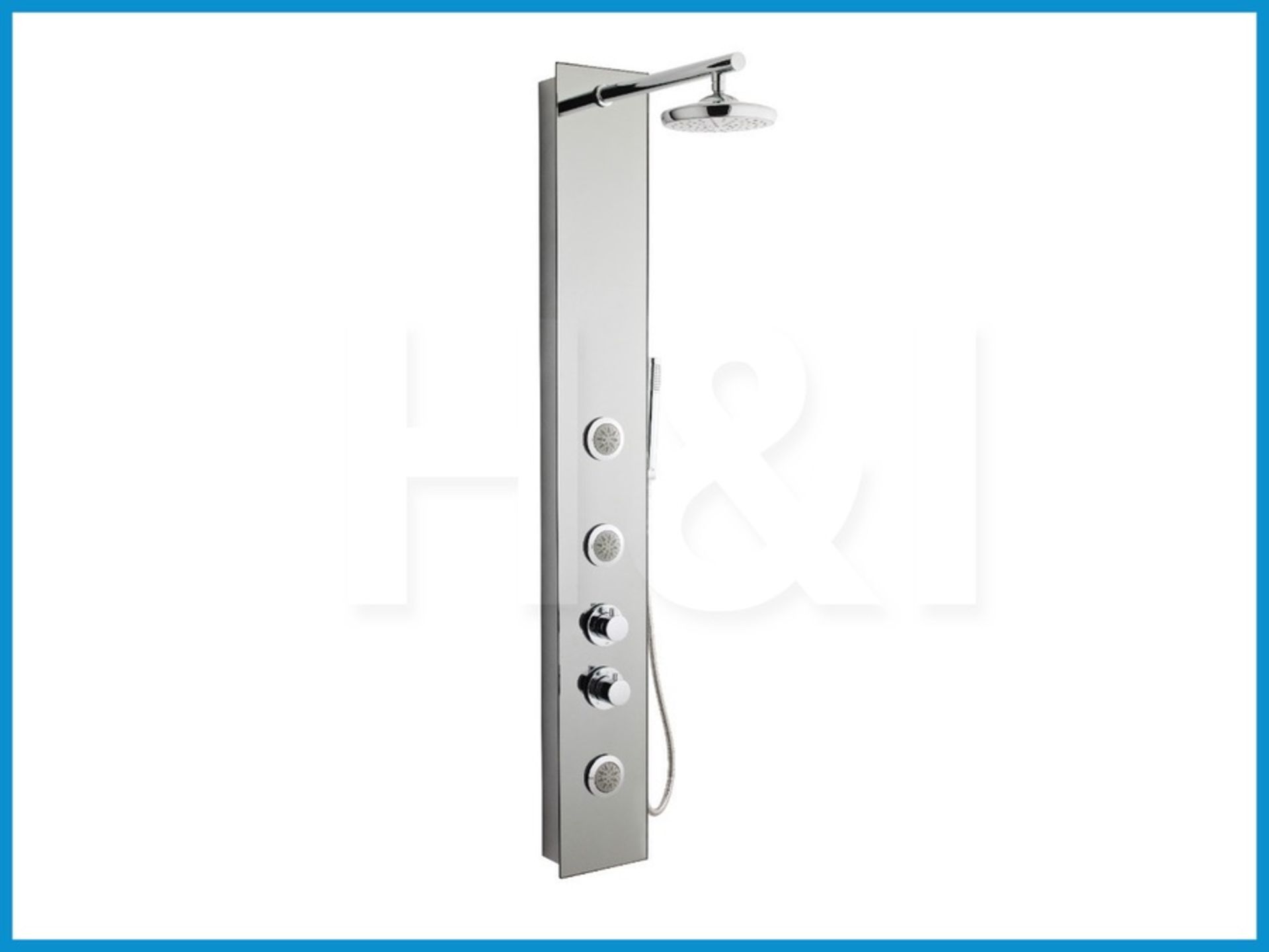 Designer Ultra AS310 Seymour chrome thermostatic shower panel. New and boxed. Suggested