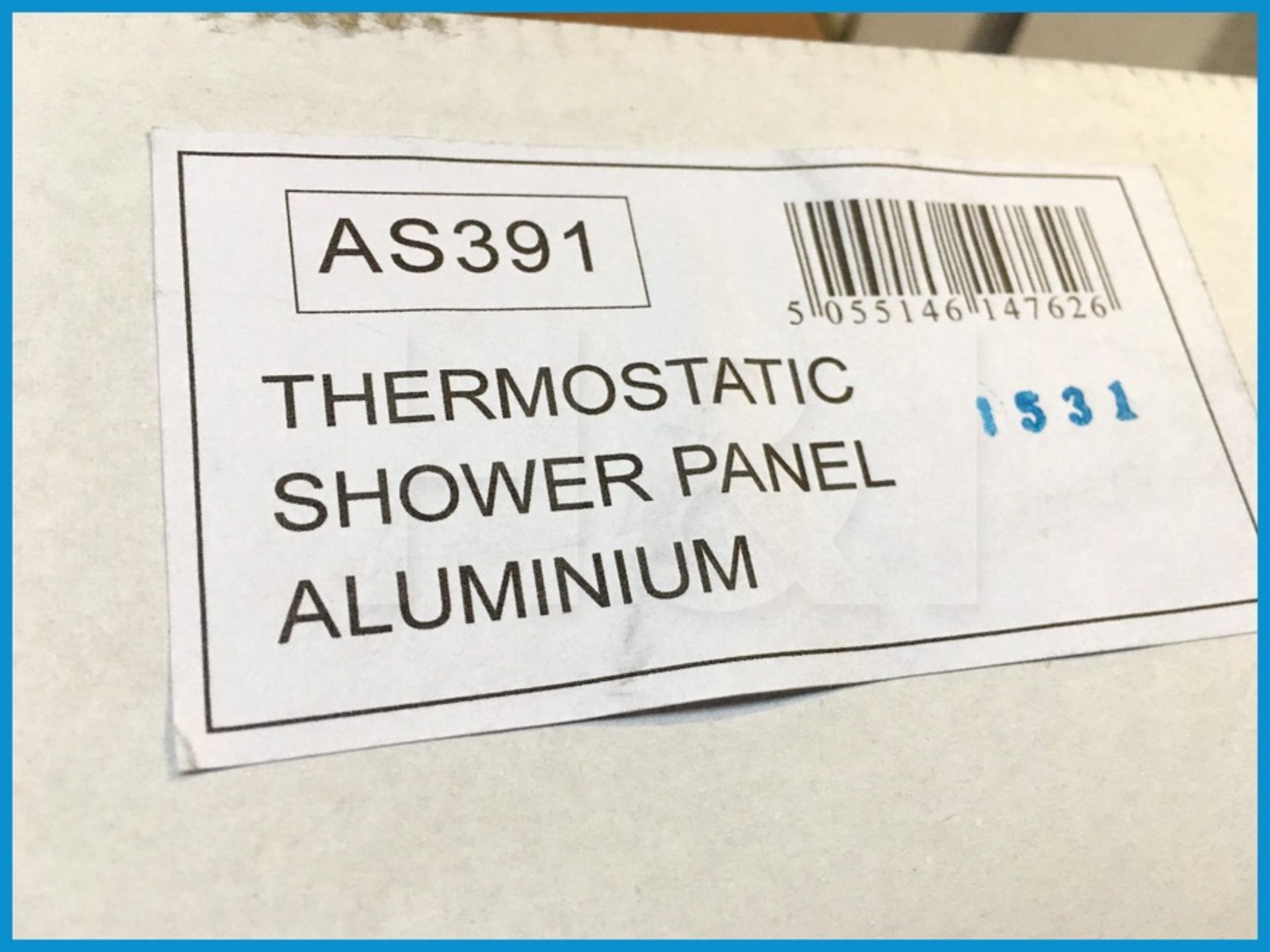 Designer Ultra AS391 aluminium finish thermostatic shower panel. New and boxed. Suggested - Image 2 of 3