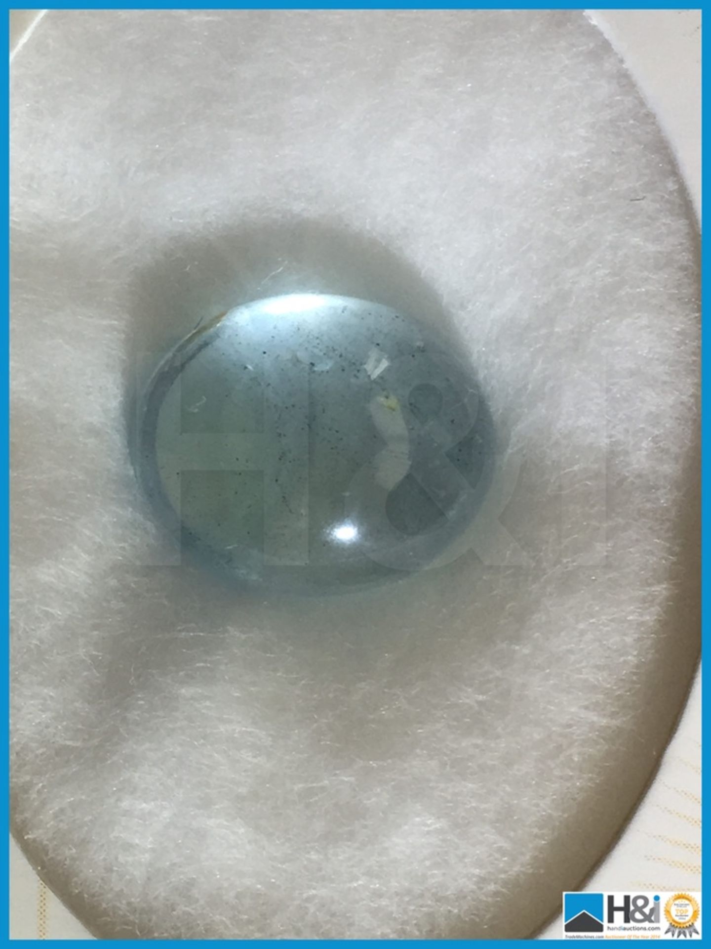 7.70ct Natural Blue Beryl. Oval Cabochon, Transparent 13.65x11.33x6.69mm. Certification: GIL - Image 2 of 3