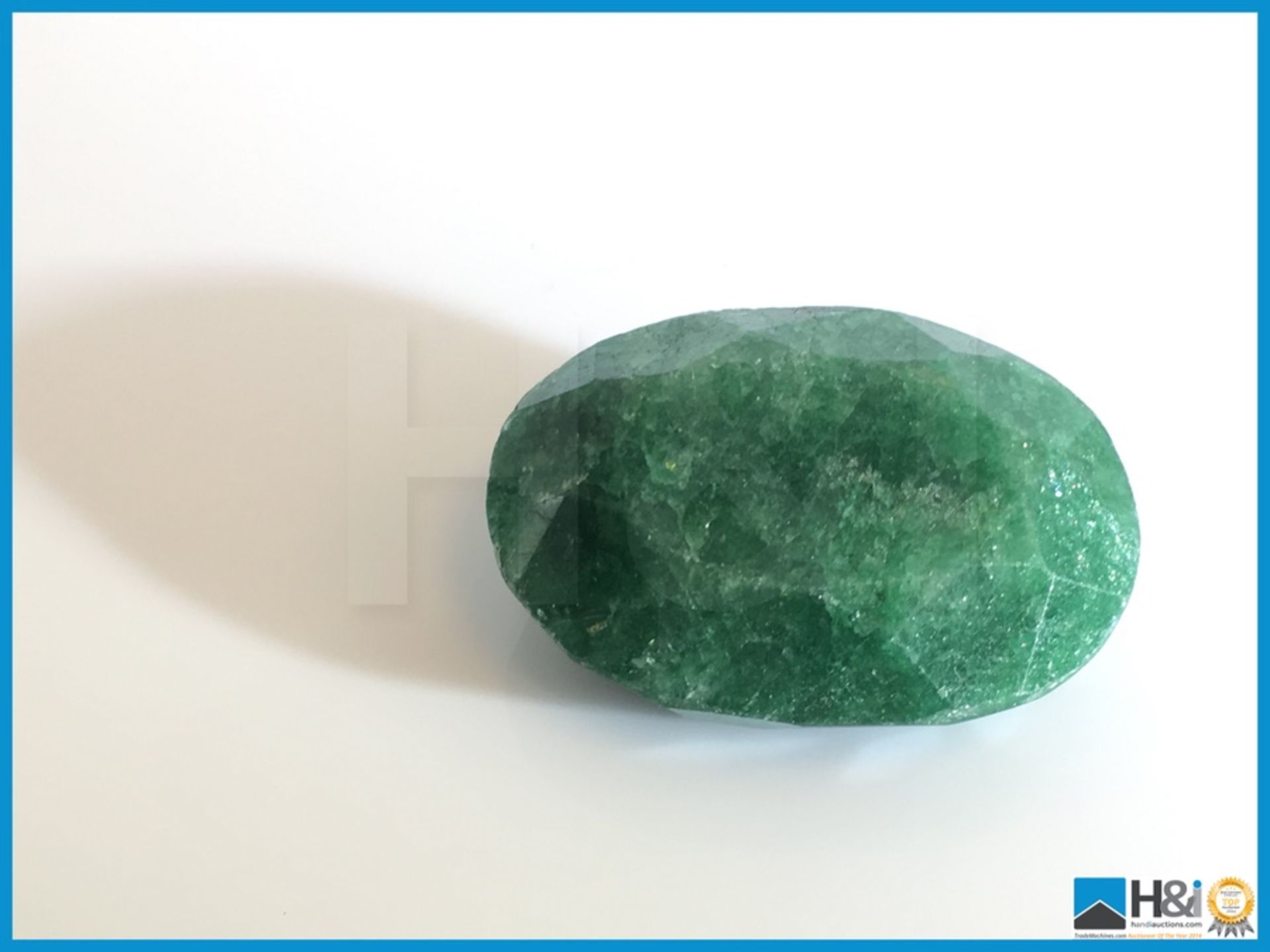 78.20ct Natural Emerald, Green Oval Cut 33.75x24.34x13.01mm. Certification: None Appraisal: