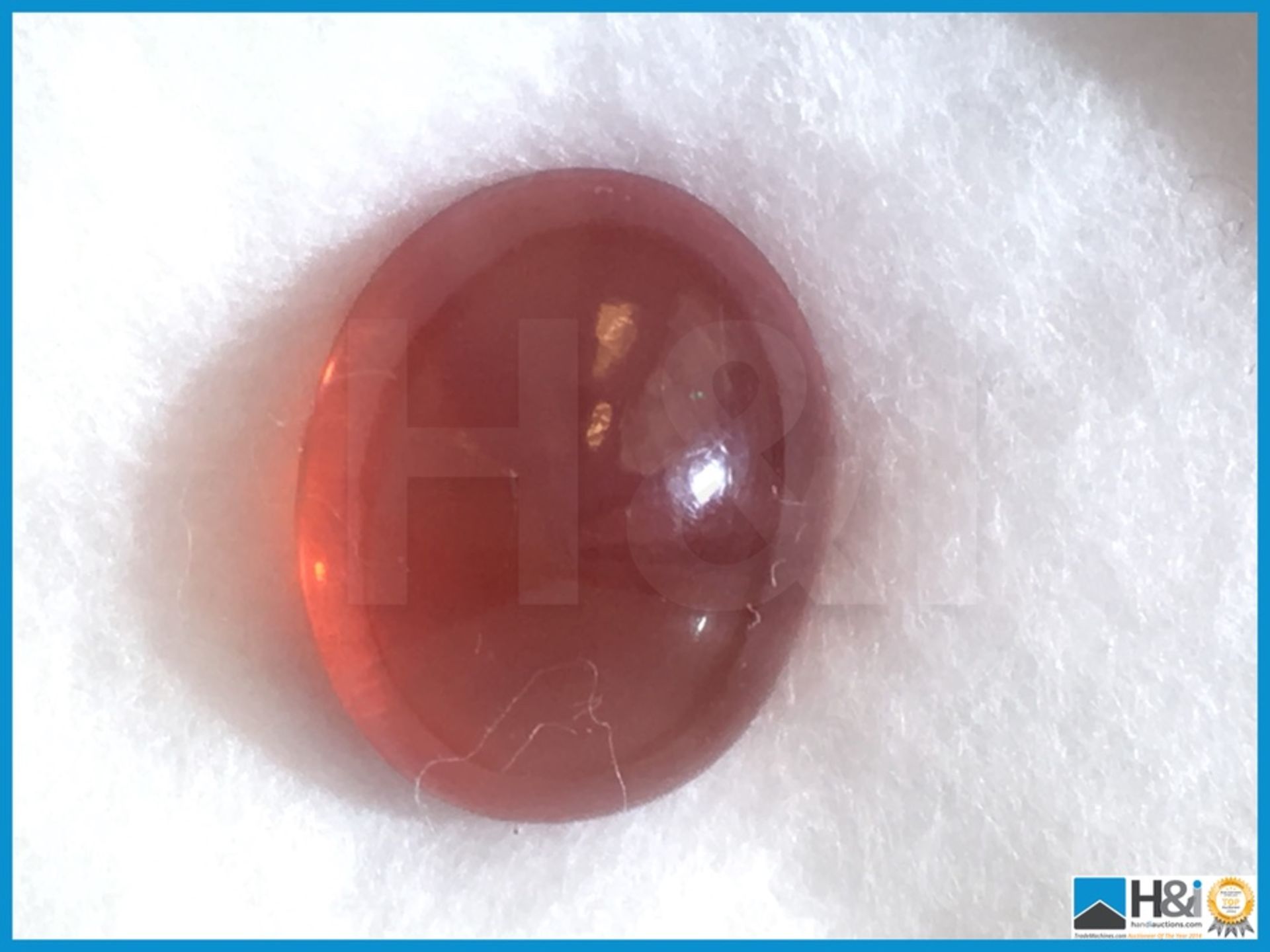 4.73ct Natural Fire Opal, Oval cut in Orange. Transparent with GIL Certificate 13.52x10.90x7.33m.