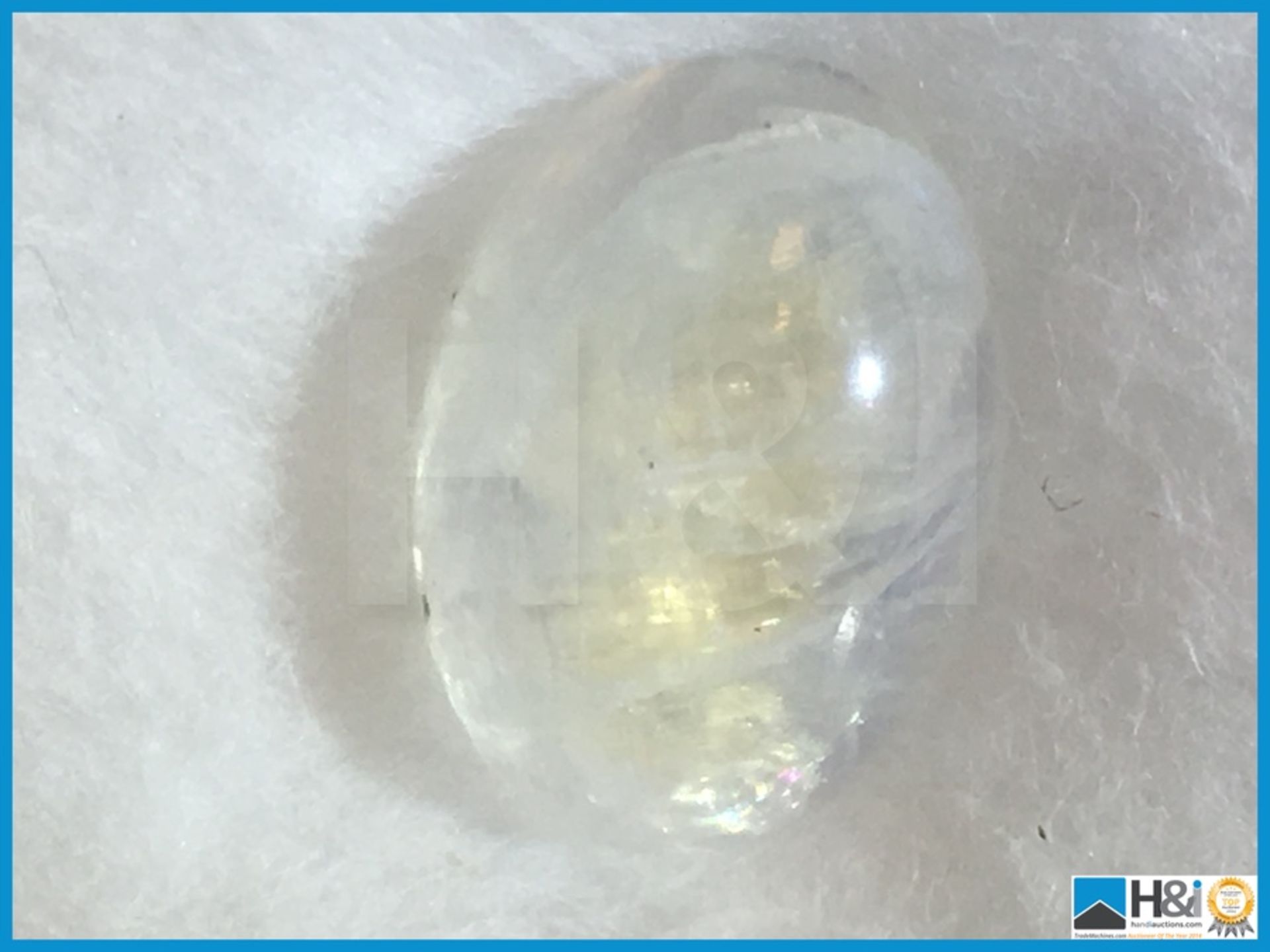 5.79ct Natural Feldspar (Labradorite) Colourless Oval Cabochon with GIL Certificate 14.03x9.98x5.