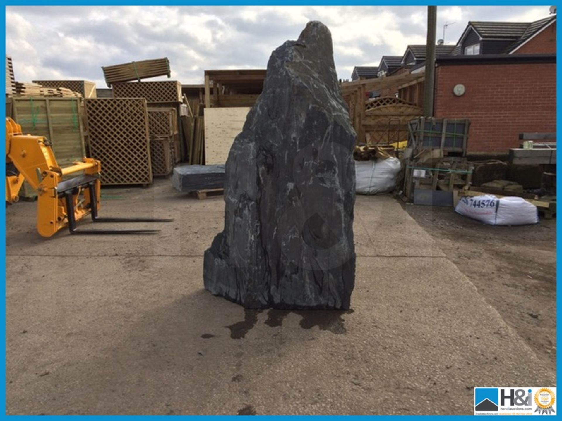 Large stone monalith. 235cm high x 150cm wide x 50cm deep. Approx weight 1750kg. RRP £1200+VAT