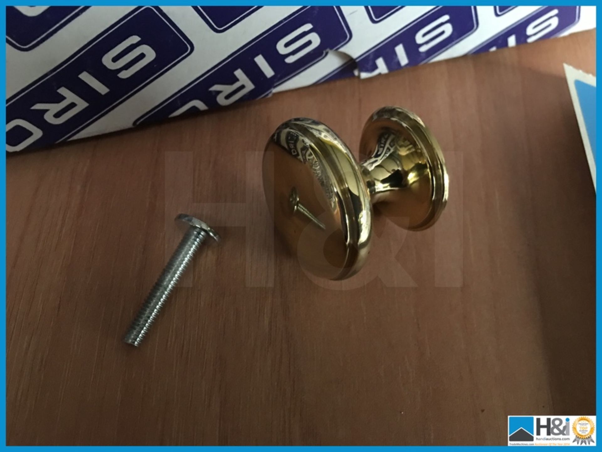 2 off boxes of 25 no. Siro polished brass knobs. New and unused Appraisal: Viewing Essential - Image 2 of 2
