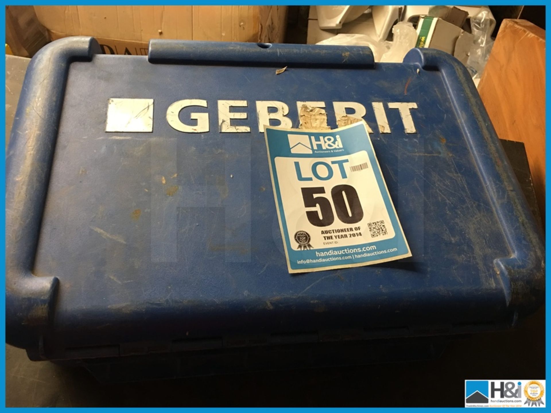 Geberit hydraulic crimper Mapress 76.1 - 89.9. Boxed. Appears to be in good condition Appraisal: