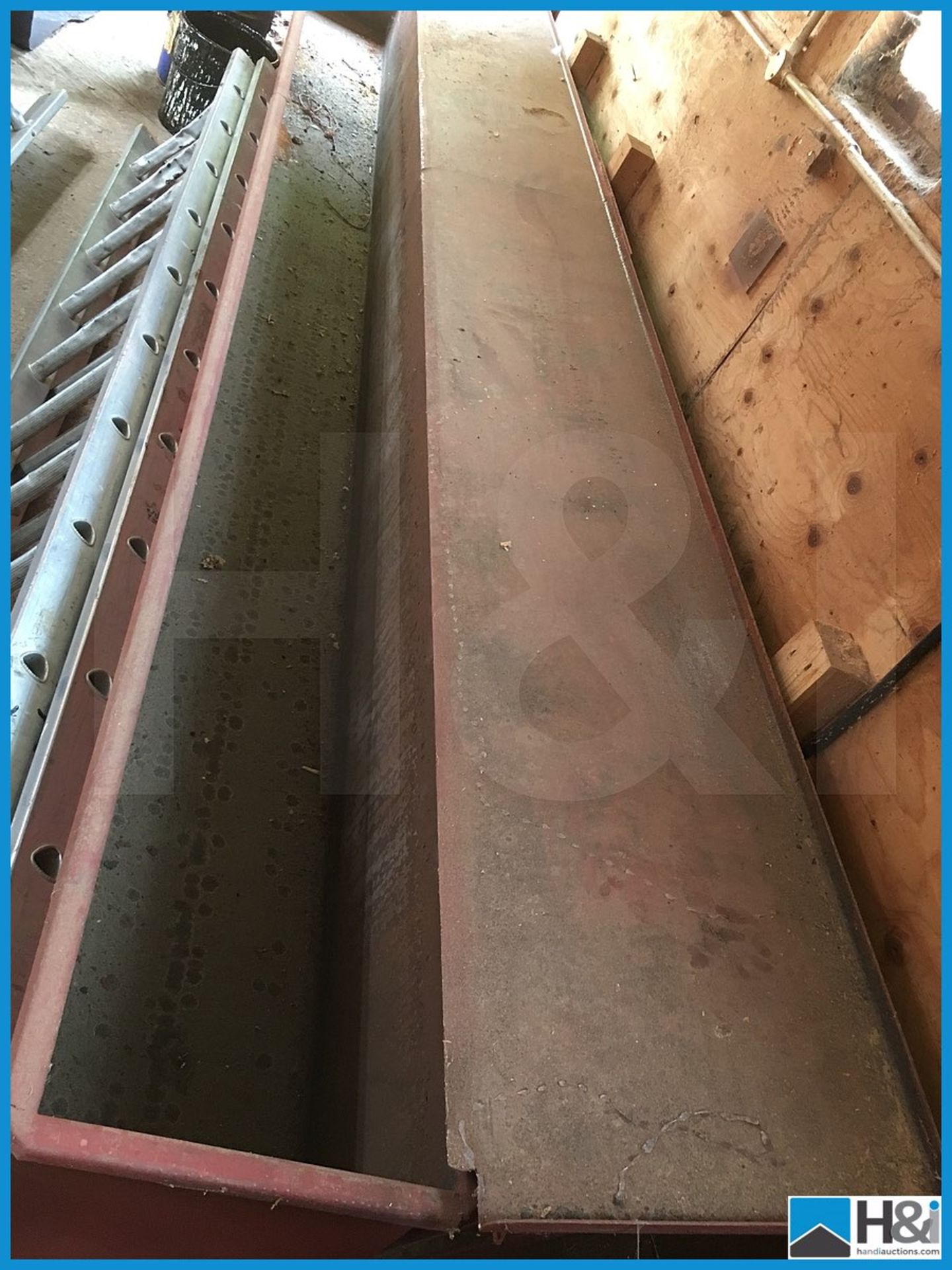 Metal timber treatment dipping tank approx 5m Appraisal: Viewing Essential Serial No: NA Location:
