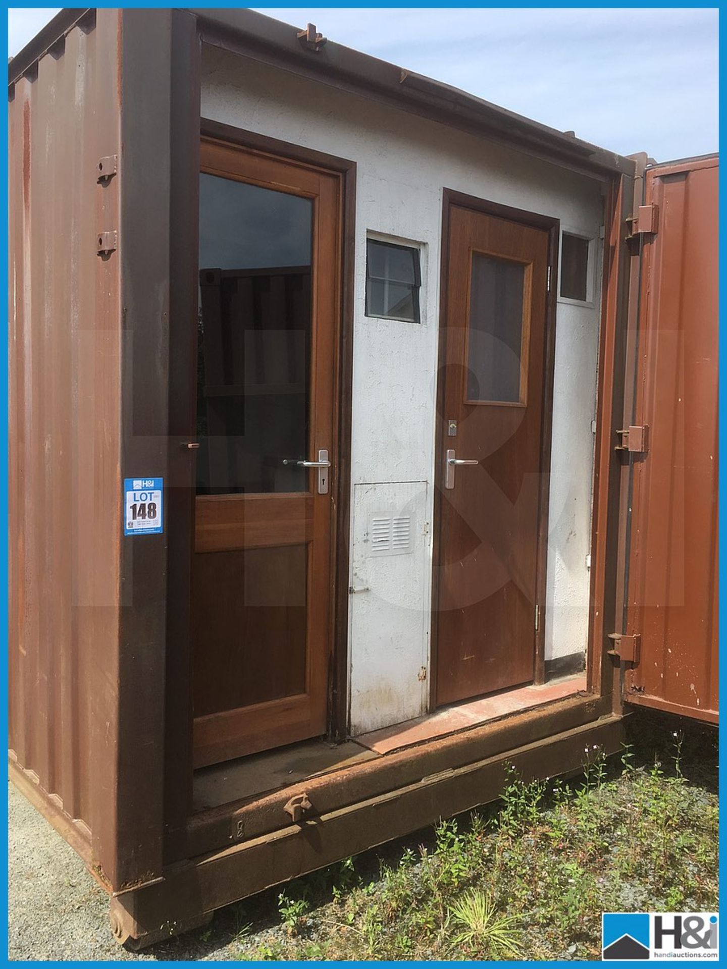 5m shipping container converted to site welfare cabin comprising secure storage area, canteen and - Image 2 of 10