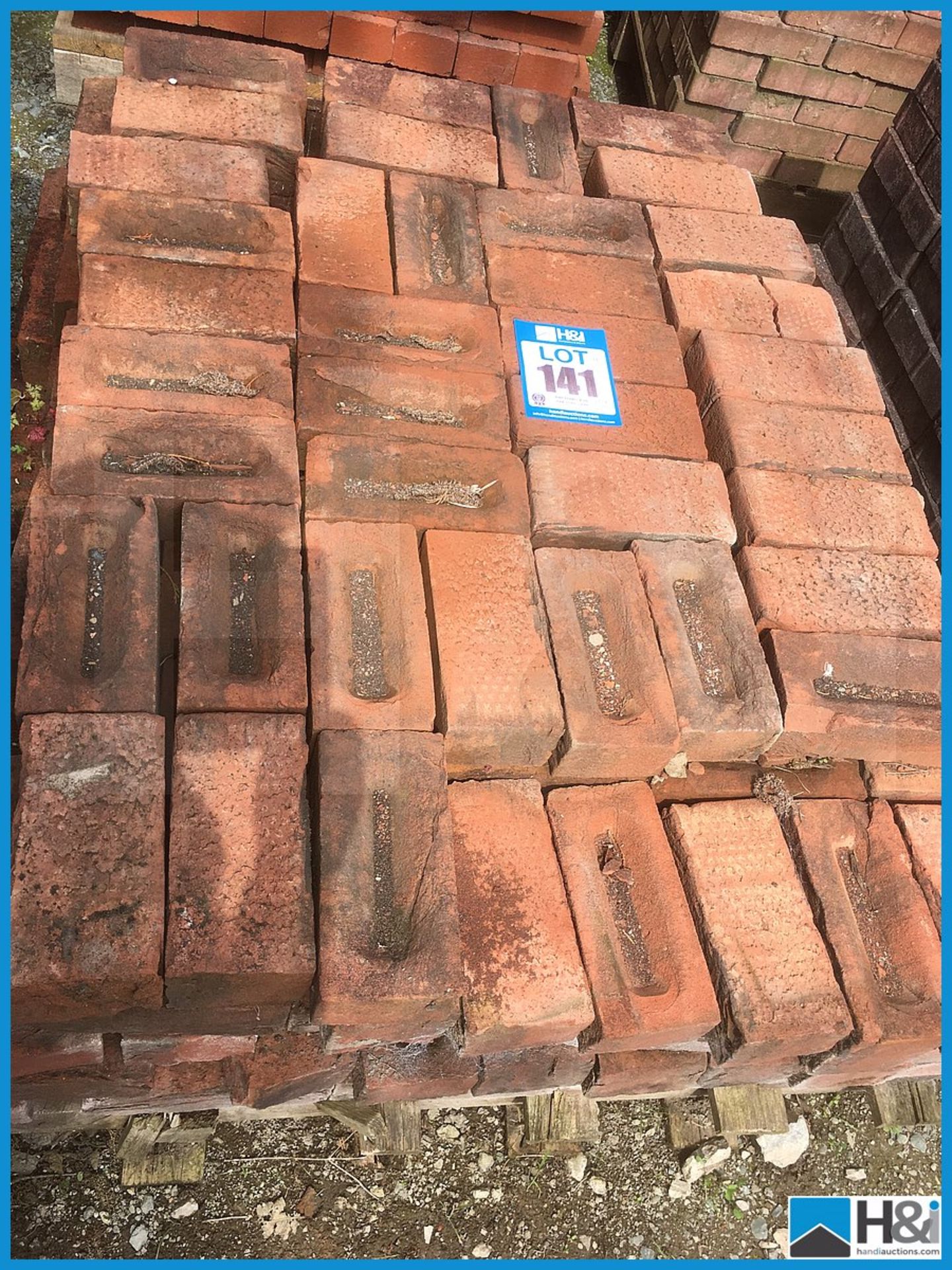 Pallet of reclaimed red brick Appraisal: Viewing Essential Serial No: NA Location: Capstick Home