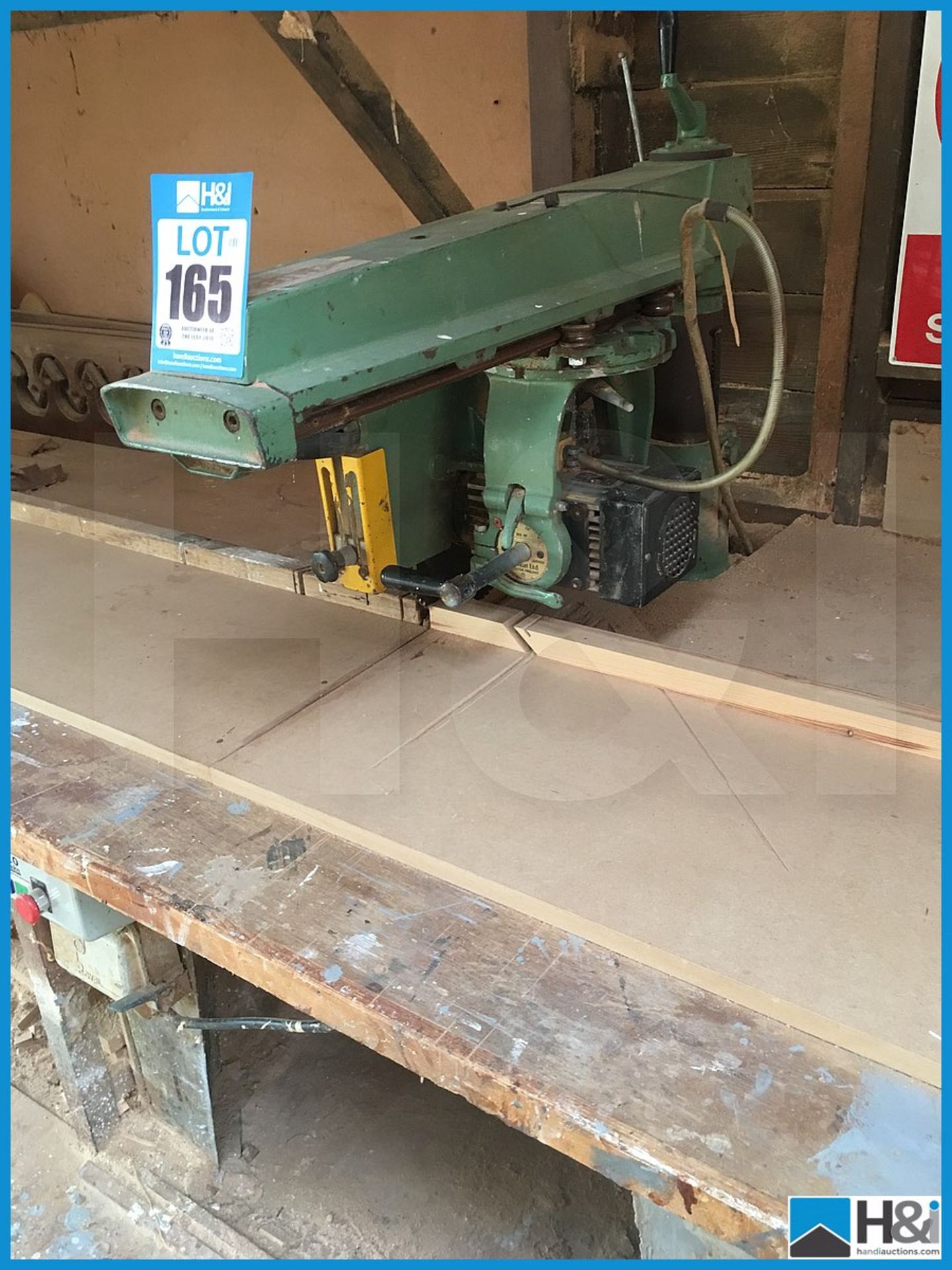 Wadkin cross cut saw with electric brake Appraisal: Viewing Essential Serial No: NA Location: - Image 3 of 3