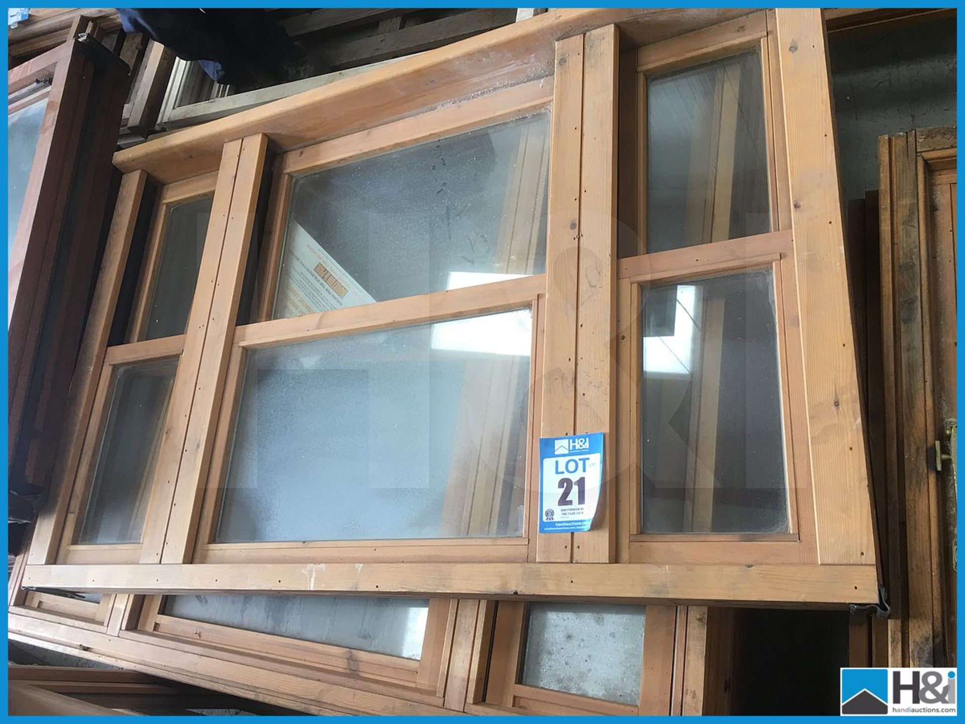 3 off unused triple sliding sash glazed windows approx 1630 x 1050. Dusty appearance due to - Image 2 of 2