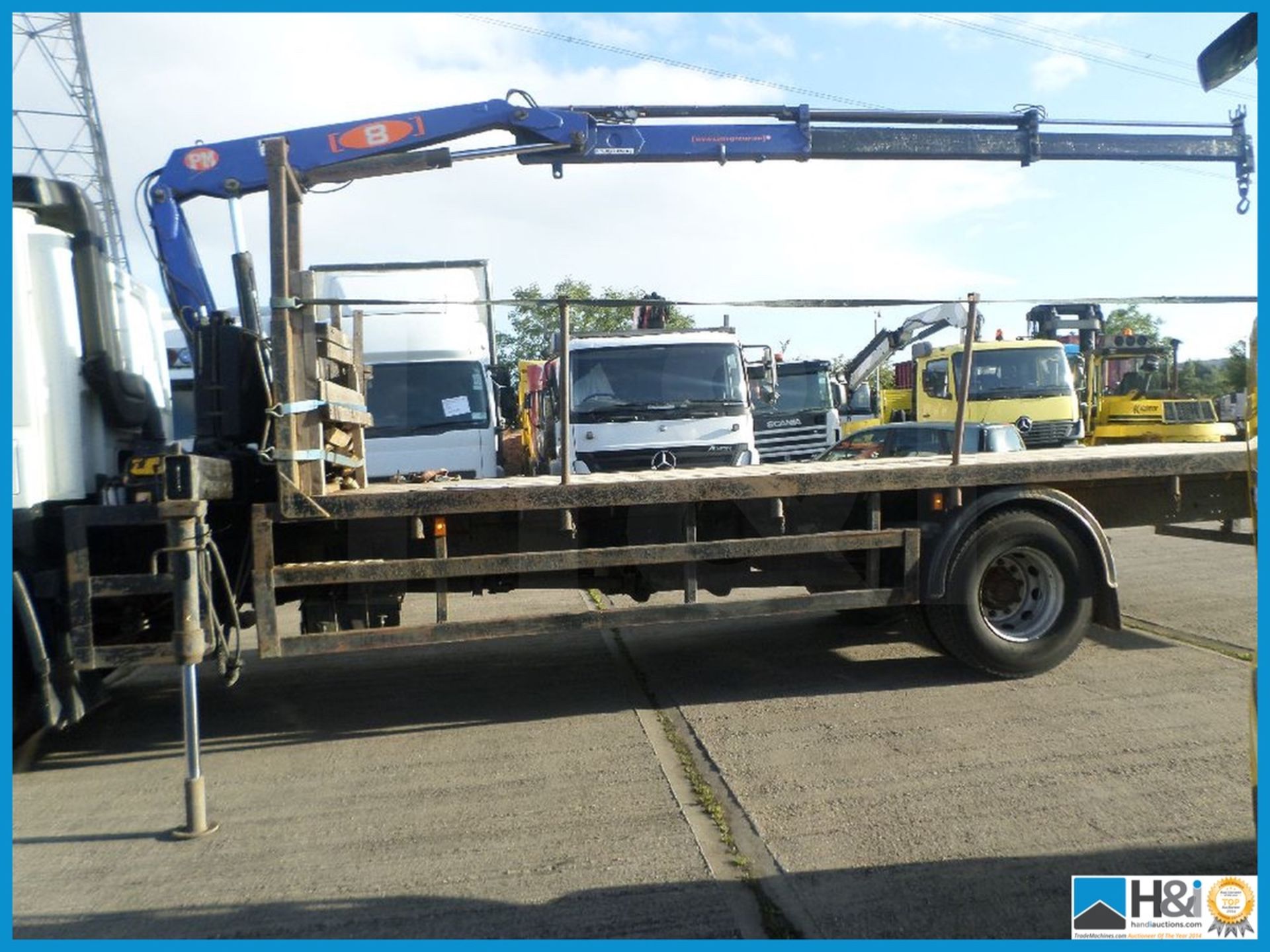 2008 PM SERIES 8 CRANE, 8 TON METRE, 4.5 TON CRANE, DOUBLE EXTENSION, GOOD WORKING ORDER, TAKEN