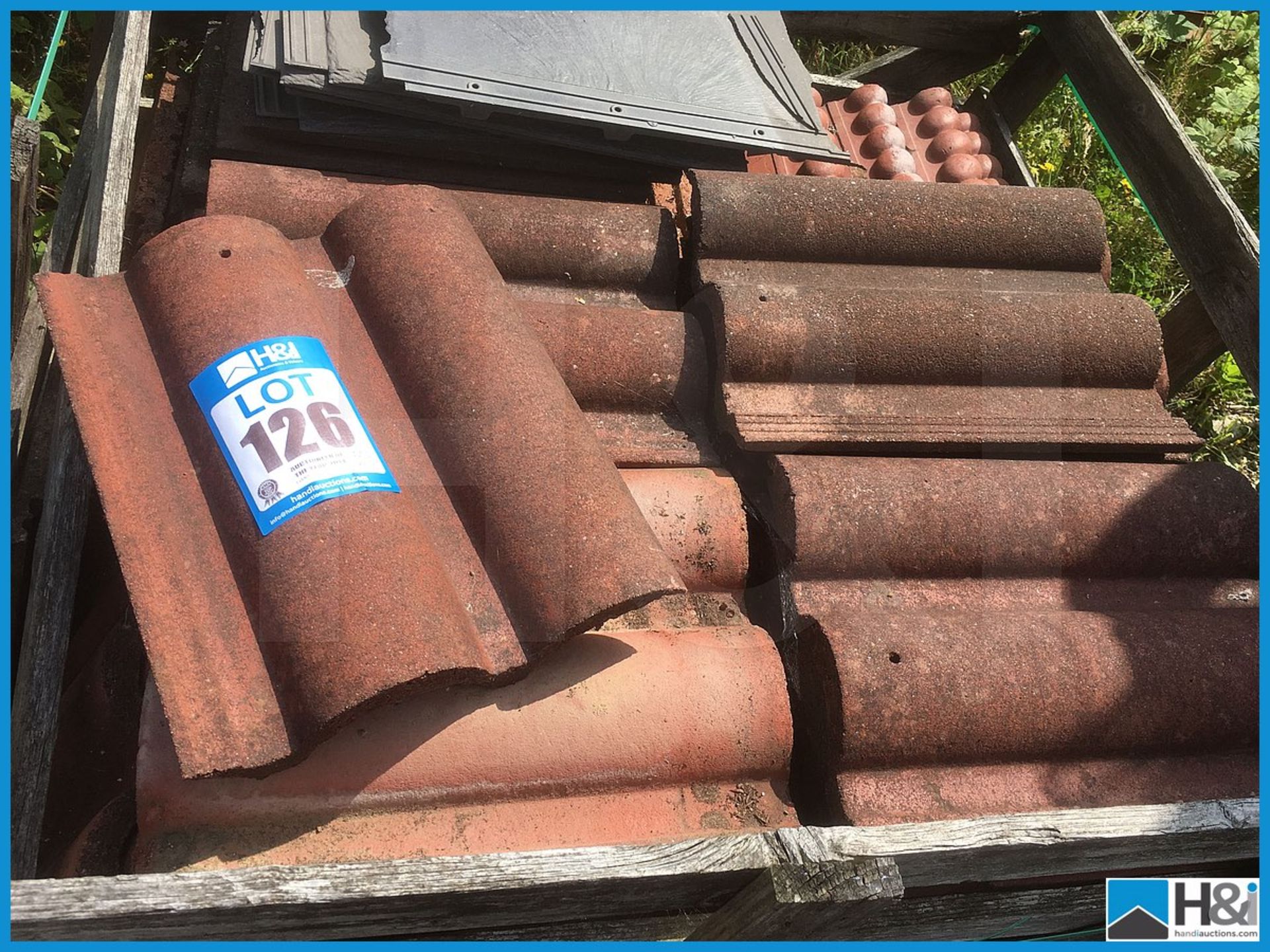 Mixed pallet of various interesting roofing tiles etc Appraisal: Viewing Essential Serial No: NA - Image 3 of 3